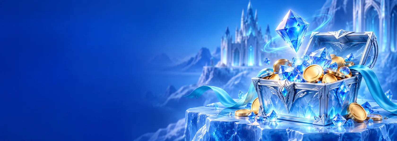 Ice Casino Bonustruhe im Eis